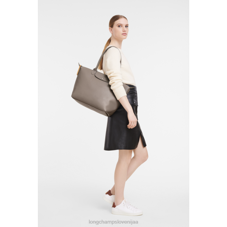 NR0N349 vrečke taupe ženske Longchamp mestna torba le pliage