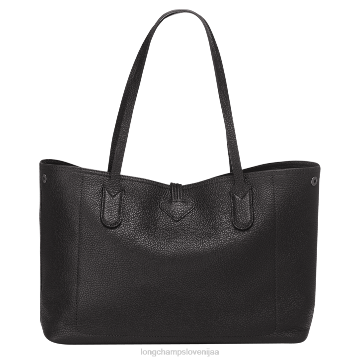 NR0N360 vrečke Črna ženske Longchamp torbica Roseau Essential