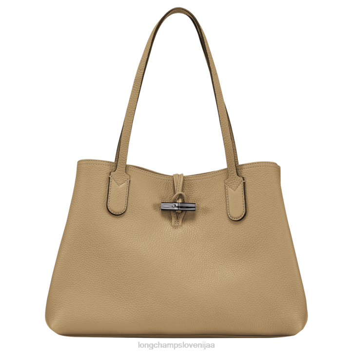 NR0N361 vrečke bež ženske Longchamp torbica Roseau Essential