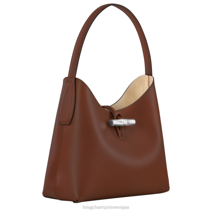 NR0N365 vrečke ebenovina ženske Longchamp roseau hobo torba