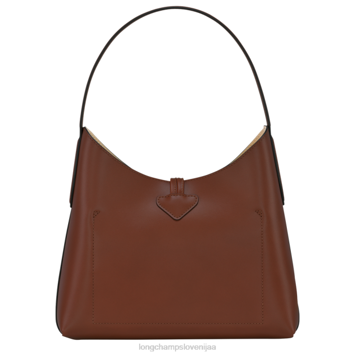 NR0N365 vrečke ebenovina ženske Longchamp roseau hobo torba