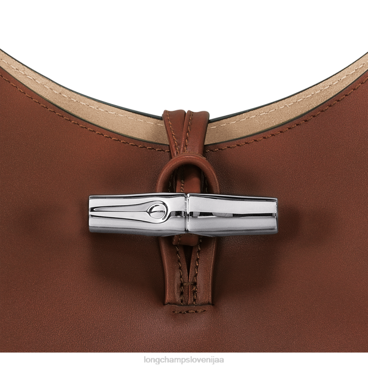 NR0N365 vrečke ebenovina ženske Longchamp roseau hobo torba