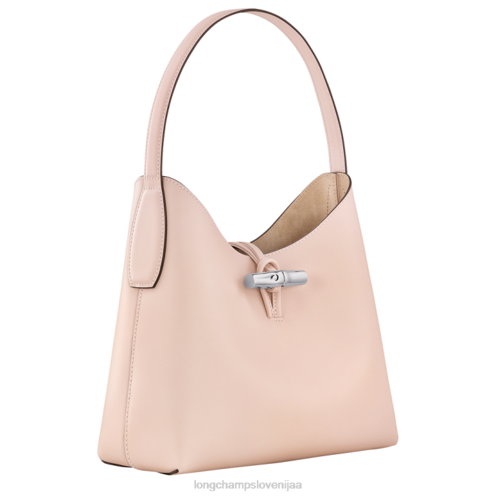 NR0N367 vrečke bledo roza ženske Longchamp roseau hobo torba