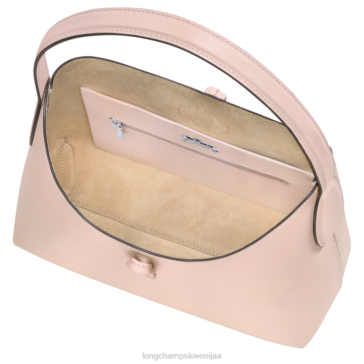 NR0N367 vrečke bledo roza ženske Longchamp roseau hobo torba