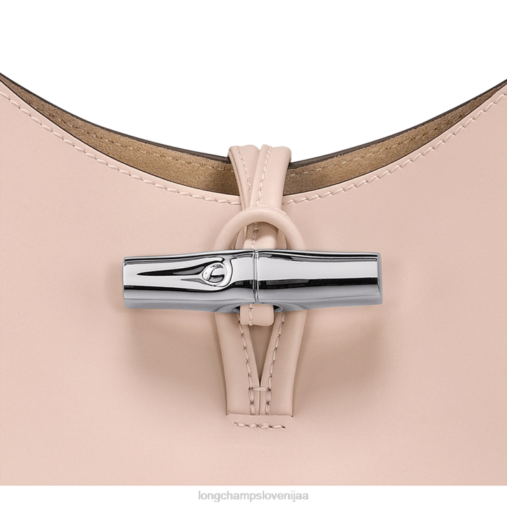 NR0N367 vrečke bledo roza ženske Longchamp roseau hobo torba