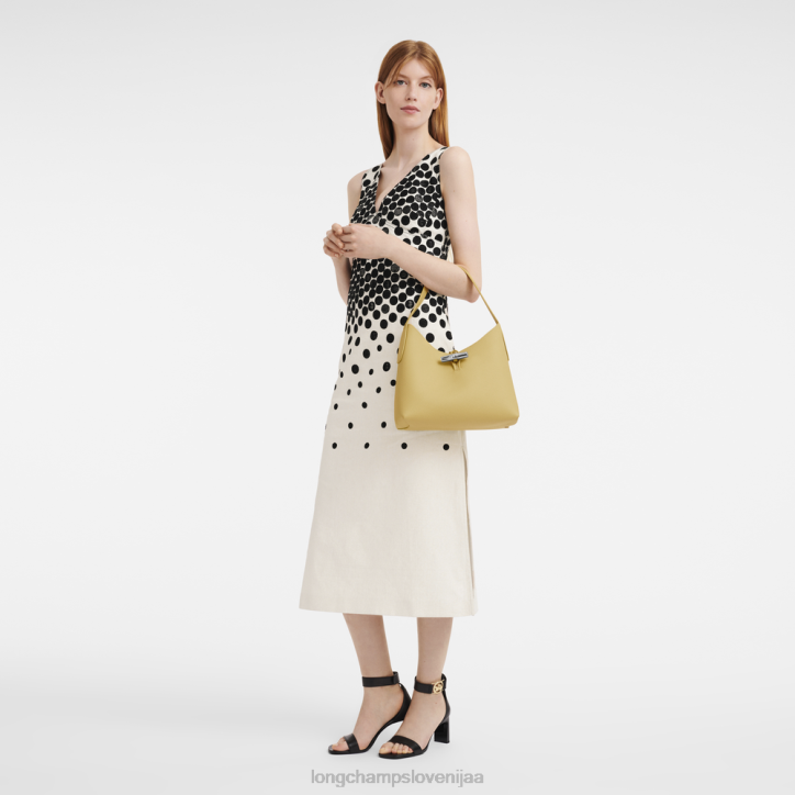 NR0N377 vrečke koruza ženske Longchamp roseau hobo torba