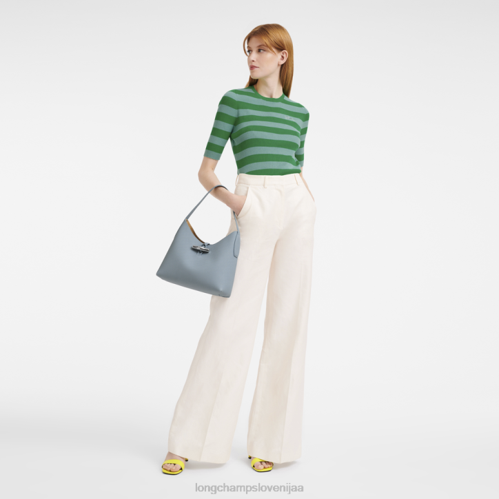 NR0N379 vrečke oblak modra ženske Longchamp roseau hobo torba