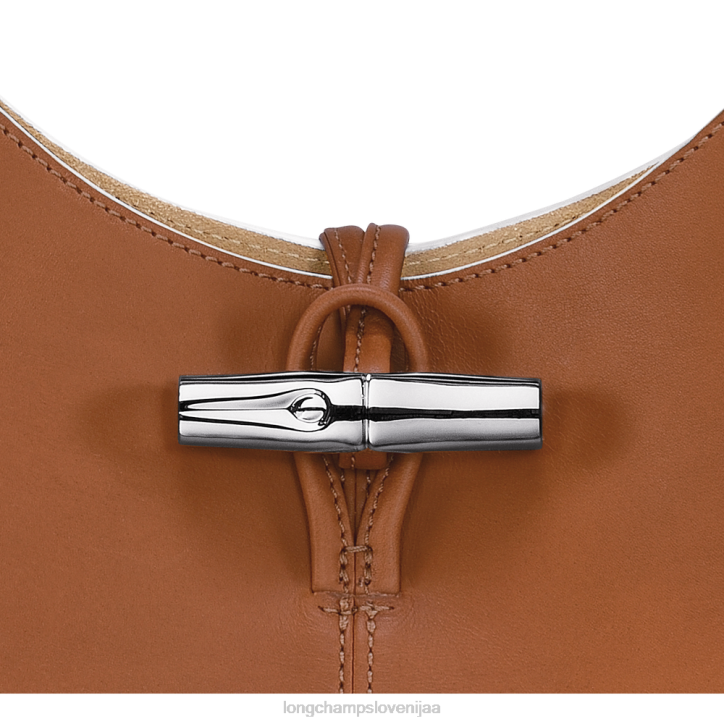 NR0N382 vrečke konjak ženske Longchamp roseau hobo torba