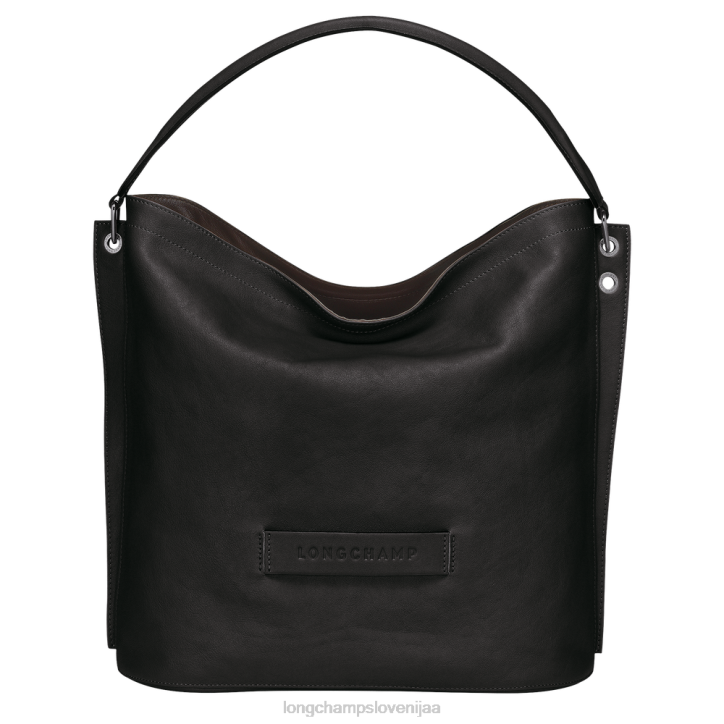 NR0N398 vrečke Črna ženske Longchamp 3d hobo torba
