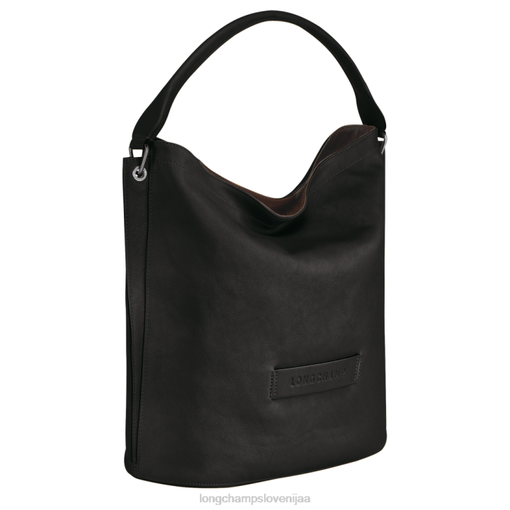 NR0N398 vrečke Črna ženske Longchamp 3d hobo torba