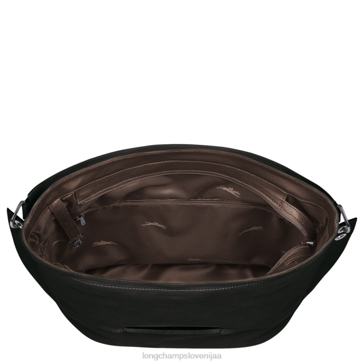 NR0N398 vrečke Črna ženske Longchamp 3d hobo torba