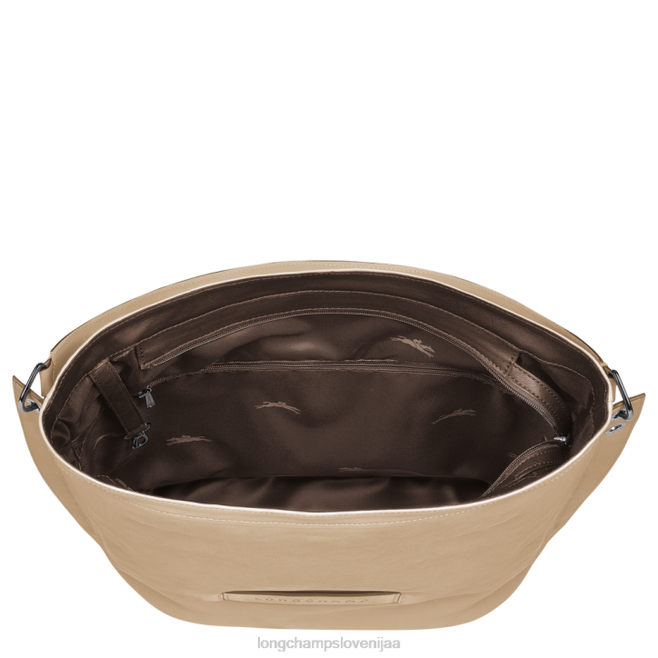 NR0N399 vrečke bež ženske Longchamp 3d hobo torba