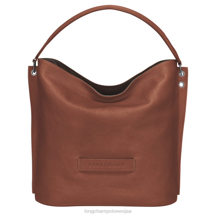 NR0N402 vrečke konjak ženske Longchamp 3d hobo torba