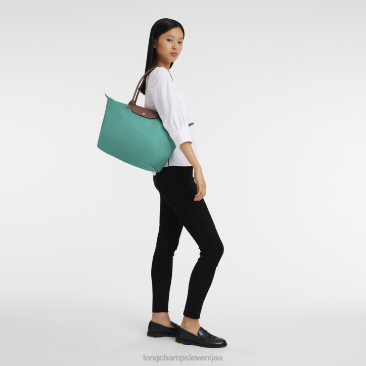 NR0N418 vrečke turkizna ženske Longchamp originalna torba le pliage
