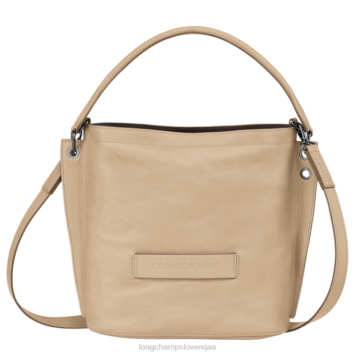 NR0N313 vrečke bež ženske Longchamp 3d torba za čez ramo