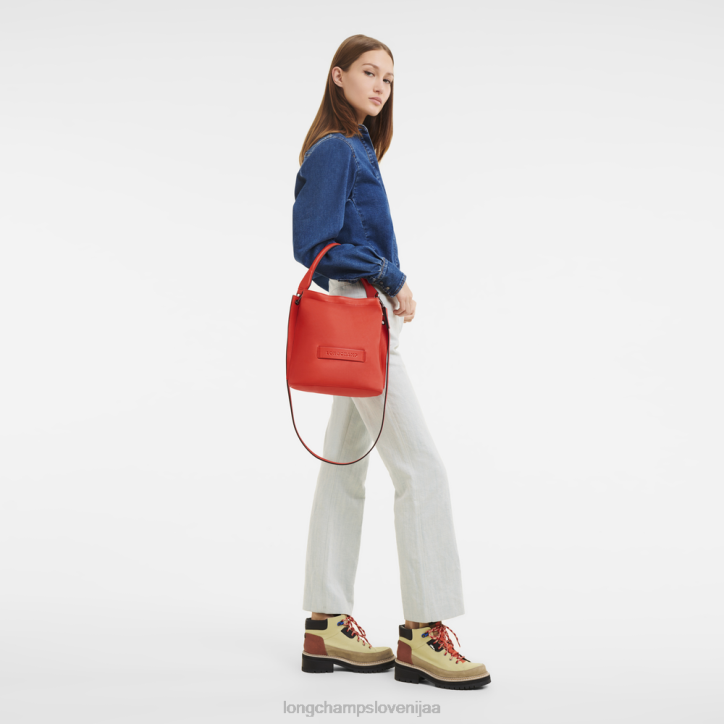 NR0N315 vrečke oranžna ženske Longchamp 3d torba za čez ramo