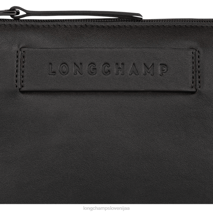 NR0N317 vrečke Črna ženske Longchamp 3d torba za čez ramo