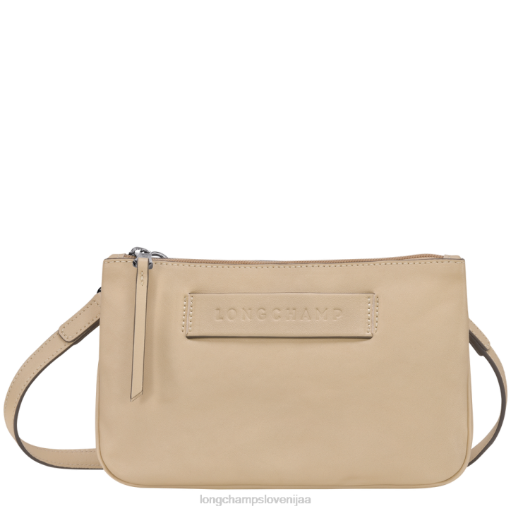 NR0N318 vrečke bež ženske Longchamp 3d torba za čez ramo