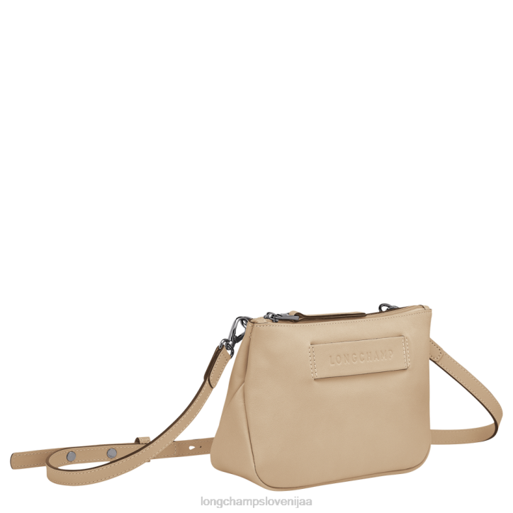 NR0N318 vrečke bež ženske Longchamp 3d torba za čez ramo